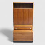 Vintage Boekenkast, Wandkast, Highboard - Tweedelig, Jaren '60 | 01330 thumbnail 16