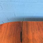 Vintage Palissander Ronde Eettafel, Verlengbaar, Jaren 60 thumbnail 3