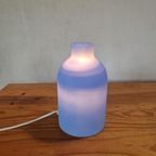 Sce Blanca Vintage Frans Tafellampje Glas Blauw thumbnail 4