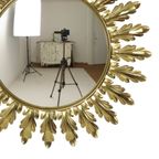 Mid Century Verkoperd Metalen Zonnespiegel Deknudt Convex 50Cm thumbnail 5