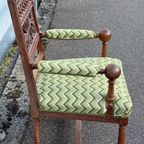 Spindle Back Tapestry Arm Chair thumbnail 3