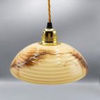 Vintage Hanglamp Gemarmerd Glas thumbnail 11