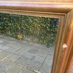 Vintage Xxl Spiegel Goud Met Facet Geslepen Glas 93X131Cm thumbnail 3