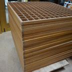 Vintage Scandinavische Houten Traliewerk Plafondplaten/ Traliepanelen, 1970S thumbnail 7