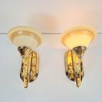 2 Art Nouveau Messing Bejorama Sl Lighting Wandlamp Regency thumbnail 11