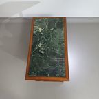 Magazine Holder With Green Marble Top 1960's. thumbnail 13