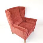 Vintage Artifort Fauteuil Nieuw Gestoffeerd Oud Roze Rib thumbnail 7