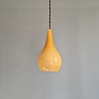 Scandinavische Hanglamp In Honingkleurig Opaline, Jaren 60 thumbnail 7