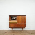 Oswald Vermaercke Highboard In Teak Wood thumbnail 3