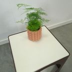 Kubus Space Age Bruine Kunststof Tafel thumbnail 13