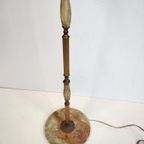 Vintage Staande Lamp Met Lederen Kap thumbnail 5
