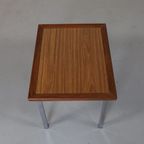 Vintage Bijzettafel Teak Chrome thumbnail 6