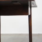 Charmante Antieke Eikenhouten Hangoor Eettafel Uit Eind 19e Eeuw thumbnail 13