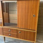 Retro Vintage Mid-Century Dressoir,High-Board Perfecte Staat thumbnail 5