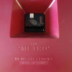 Retro The Metro Newgate Wandklok, Rood thumbnail 11