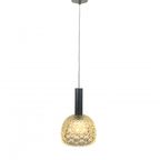 Vintage Hanglamp Met Glazen Kap Met Bubbelpatroon, Jaren 60 thumbnail 6