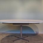 Vintage Eettafel Pastoe Witte Uitschuifbare Tafel Ovaal thumbnail 8