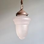 Art Deco Hanglamp In Gesatineerd Glas, 1920-30 thumbnail 11