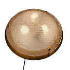 Hillebrand Leuchten - Hollywood Regency Stijl - 'frosted' Glas - Messing - 80's thumbnail 6