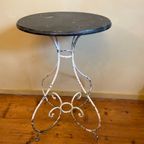 Balkontafel Tuintafel Bijzettafel Art Nouveau 1850 Frans thumbnail 11