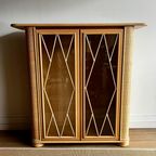 Sale! Roberti Rattan Vitrinekast Rotan Mid Century Vintage thumbnail 4