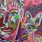 Abstracte Kleurrijke Schilderijen Van Rotterdamse Kunstenares Zippora Mijer (52,5x42,5cm) (per Stuk) thumbnail 20