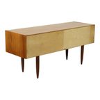 Vintage Lowboard Scandinavische Stijl Lichtgekleurd Hout thumbnail 7