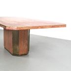 Rode Travertin Eettafel Met Brons Voor Paco Rabanne 60518 thumbnail 4