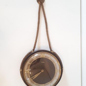 Vintage Klok Mauthe Klok Wandklok Retro Klok Clock