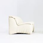 Vintage Italiaanse Altana Design Fauteuil 1970s Beige Linen thumbnail 5