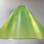 Murano Groen Glazen Hanglamp Solaris Van Leucos, Design R. Toso & Massari Voor Leucos, 1980S thumbnail 15