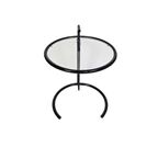 Design Side Table - Eileen Gray Stijl - Metaal - Glas - 80S thumbnail 4