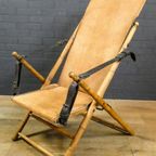 Antique Safari Campaign Lounge Folding Chair, Spain 19Th Century thumbnail 4