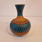 Vintage Terracotta Vaasje Kitsch Retro Vaas Keramirk thumbnail 4