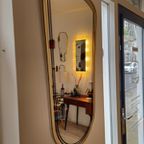 Vintage Organichse Spiegel Wandspiegel Mirror Goud Zwart thumbnail 10