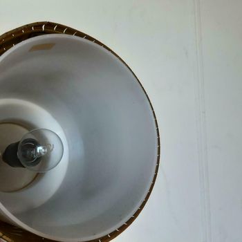 Mooie Vintage Messing Hanglamp Uit Denemarken