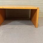 Vintage Houten Kubieke Salontafel Bijzettafel thumbnail 11