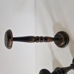 Set Van 3 Antieke Hoedenstandaard Pruiken Standaard thumbnail 6