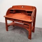 Brutalist Solid Pine Midcentury AWA Desk Vintage 70s thumbnail 2
