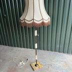 Brocante Staande Lamp, Onyx Marmer Messing thumbnail 4