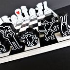 Keith Haring Schaakspel Zwart/wit Nieuw!! thumbnail 9