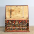 Folk Art Bruidskist, Circa 1850 thumbnail 5