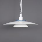 Deense Design Lamp Wit Metaal, 1980s thumbnail 2