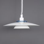 Deense Design Lamp Wit Metaal, 1980S thumbnail 2