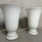 2x Vintage Opaline Vaaslampen thumbnail 3