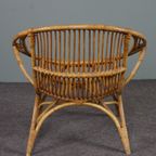 Bijzondere Rotan Fauteuil, Rohé Noordwolde, 1950 thumbnail 5