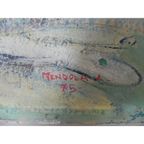 Schilderij Dorpsgezicht, A. Mendola thumbnail 4