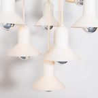 Vintage 10-Light Cascade Chandelier / Kroonluchter / Hanglampen From Louis Poulsen, Denmark thumbnail 3