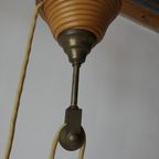 Vintage Rotan Bamboe / Koper Hanglamp Gabriella Crespi thumbnail 15