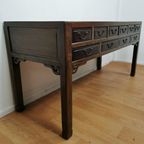 Grote Antieke Vintage Ladekast, Sidetable Muurtafel, Toonbank thumbnail 10